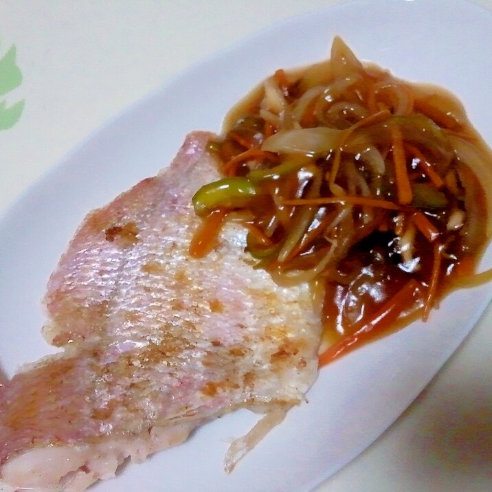 鯛の甘酢あんかけ＋＋